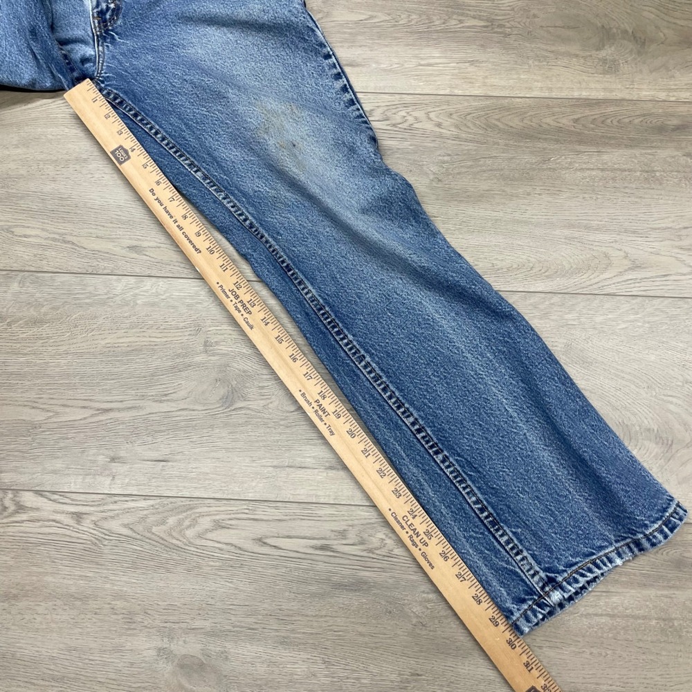 Levi's 517 Boot Cut Jeans Mens 34x32 Blue Vintage USA Made Denim - Picture 3 of 12
